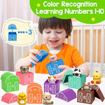 Toys For 1,2,3 Year Old Boys Girls, Farm Animals Toys Playset, Counting Skill, Color Matching, Christmas Birthday Easter Educational Gift For Baby Toddler Boys Girls Age 12-18 Months