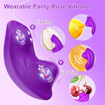 App Remote Control Vibrator, Wearable Panty Vibrators For Clitoral Nipple With 9 Vibrating Modes Waterproof Mini Adult Sex Toys For Women Pleasure (Purple)