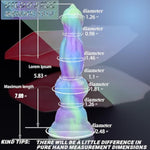 7 Inch Realistic Knotted Dog Dildo Beginner Suction Cup Soft Silicone Small Wolf Animal Fantasy Dildos Fake Penis Purple Green Blue Rainbow Canine Dildo Big Butt Plug Anal Gay Adult Toys Women (A-164)