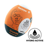Masturbator Egg - Stroker For Male Masturbation, Portable Pleasure Sleeve, Super-Stretchy, No Lubricant Required, Disposable, Single-Use (Crunchy)