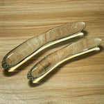 Crystal Glass Crescent-Shaped Anal Plug - G Spot Double Ended Glass Dildo - Prostate Massage Pleasure Wand Masturbation - Sex Slave Abuse Sex Toys for Women Men Couples Lover (S)