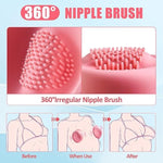 Vibrator Nipple Sex Toys For Women - Vibrating Nipple Clamps With 10 Powerful Vibration Modes Sucking Stimulator Massager, Rechargeable Adult Sex Toy Games For Couples Female