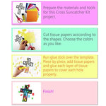 Stained Glass Effect Paper Suncatchers Craft Kit for Kids