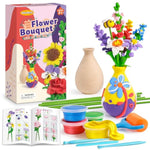 Create Your Own Personalized Flower Bouquet with Air Dry Clay Craft Kit for Kids