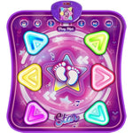 Dance Mat For Girls, Light-Up 6-Button Dance Pad With Wireless Bluetooth & 5 Game Modes, Kids Electronic Dance Mats Musical Dancing Toys Christmas Birthday Gifts For Boys Girl Aged 3 4 5 6 7 8 9 10+