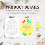 Easter Arch Craft Kit with Egg Coloring Poster for Kids Party Activities