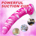 10 Inch Silicone Giant Thick Fantasy Dildo with Suction Cup, XL Extra Large Huge Monster Dildo Long Anal Penis, Realistic Colorful Creature Animal Pink Dildos Strap On Adult Sex Toy for Men Women