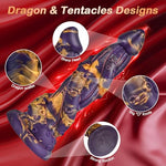 Monster Dildo Anal Toys for Hands-Free with 2 Knot Tentacle Design, 8.9'' Fantasy Dragon Huge Anal Dildos with Powerful Suction Cup for Women, Long Big Female Sex Toy, Silicone Adult Toys for Vaginal