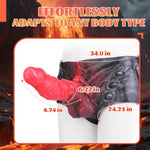 8.74" Monster Strap On Dildos Thick Dildo Sleeve Panties,High Elastic Silicone Wearable Strapless Male Delay Ejaculation Hollow Dildo Sleeve Panty, Fantasy Panty Adult Sex Toys & Games For Lesbian Gay