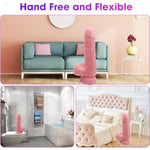 Realistic Dildo, Sex Toys For Beginners, Anal Plug For Women, Lesbians, Men, Gay And Couple (7.8" Flesh)