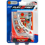 Original Speed Card Racer – Flat Car Racer And Pocket Size Racecar Launcher With Real Rubber Tires For High-Speed Racing – Load, Launch, Race! – Racing Red