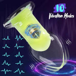 Anal Vibrating Plug Adult Sex Toy, Luminous Glass Prostate Massager With 10 Vibrating Modes, Butt Plug G Spot Vibrator With Remote Control, Anal Sex Toys For Male And Female