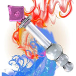 Glass Dildo Crystal Penis Glass Pleasure Wand Female Masturbator Sex Toy,Novelties Glass Dildo Crystal Penis Glass Wand G-Spot Stimulation Female Masturbator For Women And Couples(Style 1)