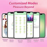 Remote Control G-Spot Vibrator For Women - Adult Sex Toys Vaginal Anal Dildo Massager With Global App Control & 18 Intense Vibrating Modes, Wearable Panty Clitoris Stimulator With Realistic Glans