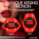 Lickgasm Kiss And Tell Mini Kissing And Vibrating Clitoral Stimulator For Women & Couples. Powerful Vibration With Kissing Tongue. Made Of Premium Silicone. Waterproof And Rechargeable. 1 Piece, Red.