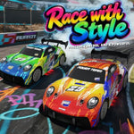 2 Pack Rc Cars For Kids And Boys, Girls 4-7-8-12, Remote Control Car, Led Lights, 4Wd Racing Cars,2.4Ghz Dual Player, Colorful Graffiti Designs