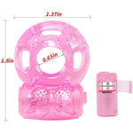 12 Pieces Vibrating Penis Rings, Cockscomb Rings, Clitoral Mini G-Spot Vibrator, Penile Erection Enhancement Products, Adult Pornographic Sex Toys, Male Delayed Ejaculation,Rooster Ring Sex Machine