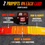 Hot Date Couples Game For Adults - 240 Spicy, Fun Questions & Dares For Romantic Nights & Deep Relationships - Conversation Cards - 2 Players