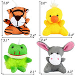 32 Pack Mini Animal Plush Toy Party Favors,Small Plush Stuffed Animals For Birthday,Theme Party,Easter Basket Stuffers Fillers,Christmas,Classroom Prize,Kids Valentine Gift