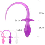 Dog Tail Anal Trainer Sex Toy - Cosplay Anal Dog Tail Sex Toys Sm Masturbation Anal Stimulator Prostate Massager Sex Toy For Female Male (Purple)