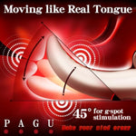 Swing Tongue Vibrator For Women, 3 In 1 Tongue Vibrators Dildo Licking Sex Toy For Vagina And Anal, Waterproof G-Spot Vibrator With 10 Modes, Rechargeable Oral Adult Sex Toys For Women And Couples