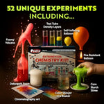 Extreme Chemistry Set – 52 Unique Experiments, Science Kits For Kids Age 8-12, Lab Gear, Volcano Project, Learning Tools, Fair Activity, Discovery Gift, Stem Toys For Boys And Girls