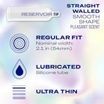 Durex Air Condoms, Extra Thin, Transparent Natural Rubber Latex Condoms for Men, Regular Fit, FSA & HSA Eligible, 10 Count