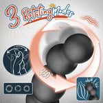 Sex Toys For Men, Anal Vibrator Prostate Massager With Cock Ring, Male Sex Toys With 3 Rotating & 10 Vibrating Modes, Butt Plug Anal Beads For Adult Couples With Remote