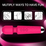Vibrator for Women Adult Sex Toy Wand, Clit Vibrator G Spot Dildo Vibrating Wand with 20 Patterns & 8 Speeds, Waterproof Rechargeable Vibrador Clit Stimulator Adult Sex Toys for Couple