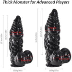 3'' Diameter Huge Thick Monster Dildo, 12 Inch Realistic Dildo Fantasy Animal Dildos Fake Massive Penis, Gaint Cock Anal Plugs Adult Sex Toy For Men Women Couples