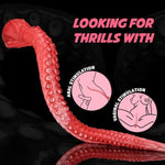 23.6" Long Anal Plug, Monster Huge Dildo Platinum Silicone Tentacle Dildo With Suction Cup