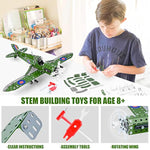 Stem Building Toys Model Airplane Kits For Boys 8-12,Airplane Model Scale 1:32 Metal Building Kit,Erector Sets Model Planes For Kids 8-12,Best Airplane Gifts For Hurricane Fighter Fans