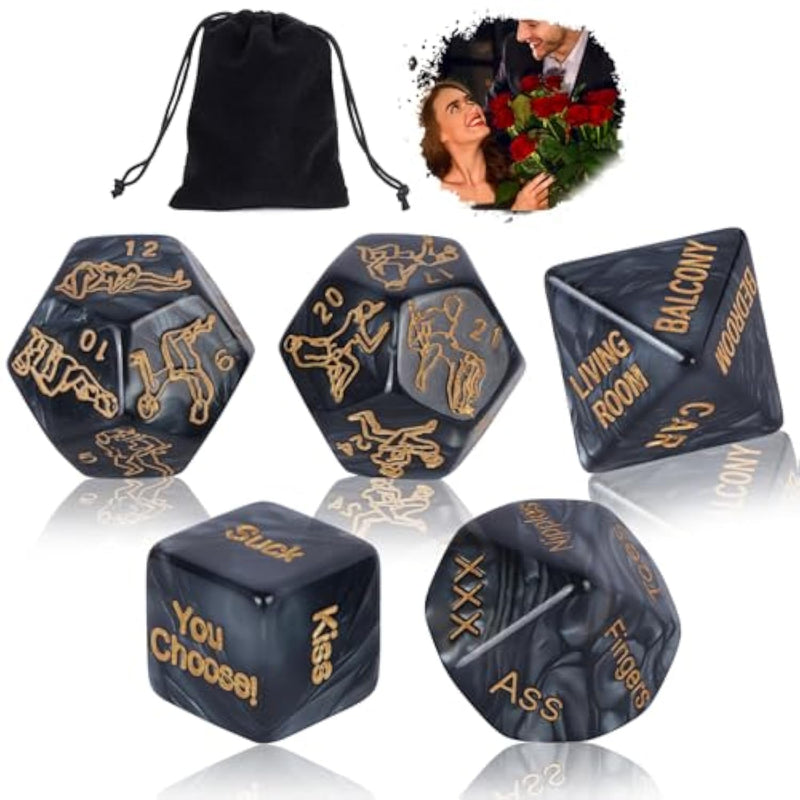 10Pcs Spreader Bar Bdsm Kit With 5 Sex Dice Set, Kinky Couples Sex Toys