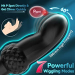 Prostate Massager Anal Vibrator, Male Sex Toys For Men Sex Toy Anal Plug Anal Toys Adult Toys Male Vibrator Butt Plug For Women Remote Control With 7 Wiggling Vibrating Ring Double-Ended Dildos