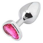 Small Fetish Anal Plug Butt Heart Personal Sex Massager(Rose)