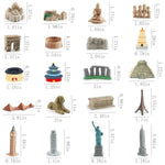 20 Pieces Mini World Building Model Playsets Famous Architecture Figurines Toys For Boys And Girls