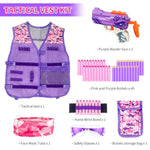 Kids Tactical Vest Kit For Nerf-Tactical Guns Vest Set For Girls Toys Gifts 8-12 Years Old -Stocking Stuffers Gifts For 6-10 Year Old Girls