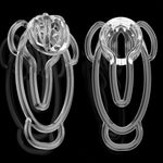 Chastity Training Clip, Fufu Chastity Clip Chastity Cage, Female Panties Chastity Belt, Cock Cage Bondage Clip Lock, Male Penis Ring Chastity Device, Sm Adult Sex Toy (Transparent)