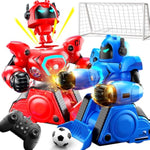 2-Pack Remote Control Fighting Robot Battle Bots Toys With Sounds & Lights - Soccer Game Mode, Suitable For Adults & Kids Ages 6 7 8 9 10 11 12+, Ideal Christmas/Birthday Gift For Boys