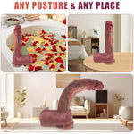 12 Inch Huge Flesh Lifelike Dildo, Soft Thick Liquid Silicone With Strong Suction Cup Feels Like Skin, Realistic Big Dildos Sex Toy For Couples, Men, Women Play
