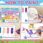 Princess and Party Water Coloring Books for Kids and Toddlers, 20 Pages, Vibrant Colors and Shapes
