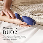 Duo 2 Blue Dual Stimulation Pleasure Air Clitoris Stimulator Rabbit Vibrator & Pjur Aqua Water Based Personal Lubricant 3.4 Fl Oz - Female Sex Toys Bundle