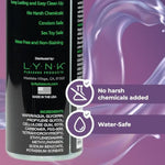 Lynk Water Based Personal Lubricant, Lasts Long Easy To Clean, Lubricant For Privacy W/Latex & Silicone, Men Women Couples Solo Play, 8 Oz