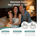 Double-Sided Decision Coin, “His Choice” Or “Her Choice”, Intimate Moments Decision Coin, Funny Valentines Day Gifts, For Him Her, Wedding Engagement Gift