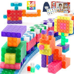 36Pcs Magnetic Blocks For Kids Ages 4-8, Magnetic Building Blocks For Toddlers 3-5, Magnet Toys For Toddler, Kids Building Blocks, Toddler Building Toys