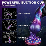 9.25" Monster Dildo Fantasy Dragon Dildo, Huge Dog Knot Dildos Thick Tentacle Knotted Anal Dildos With Strong Suction Cup, Silicone Alien Animal Adult Sex Toy For Women Men Gay