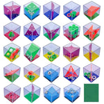 Brain Teaser Puzzle Cubes Party Favors For Adhd Autism Kids Adults 24 Pack Fidget Toy Set Gifts Mini Games Stress Relief Stocking Stuffers Bulk Goodie Bag Filler Treasure Box Classroom Prizes School