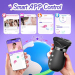 Vibrator Adult Sex Toys For Women - 5In1 Vibrators Rose Sex Toy With 10 Tongue Licking, 3 Auto & 1 Manual Sucking, Sucking Vibrator With New App, Adult Toys For Anal Clit Nipple For Female Couples