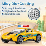 1:64 Die-Cast Police Car Toy Set For Kids Ages 3 4 5 6 7 8 Years Old(6 Pcs), Mini Alloy Vehicle Toys, Cake Topper Birthday Gifts Goodie Bags Party Favors For Boys And Girls Kid