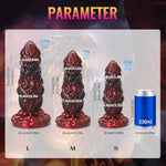 8.89In Red Monster Dildo, Fantasy Anal Thick Silicone Butt Plug, Gay Sex Toys, Soft Alien Dildo With Suction Cup For G&P-Spot, Adults Anal Sex Toys For Women Men Couples